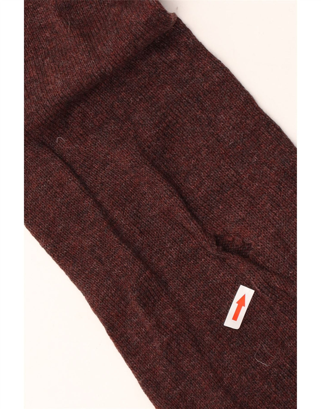 Suéter masculino Marks & Spencer com zíper e gola XL em lã de carneiro manchada marrom