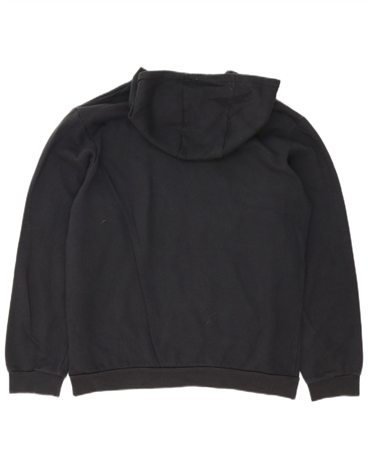 Adidas Mens Hoodie Jumper Médio Algodão Preto