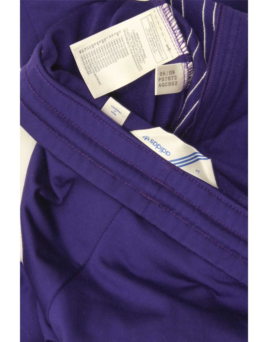 Calça de treino feminina Adidas EU 34 XS roxo poliéster