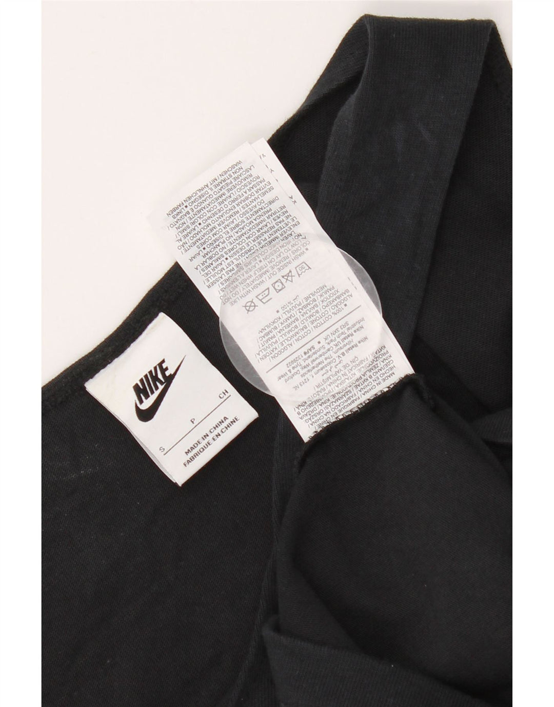 Colete Nike Feminino Crop Oversized Top UK 10 Pequeno Algodão Preto