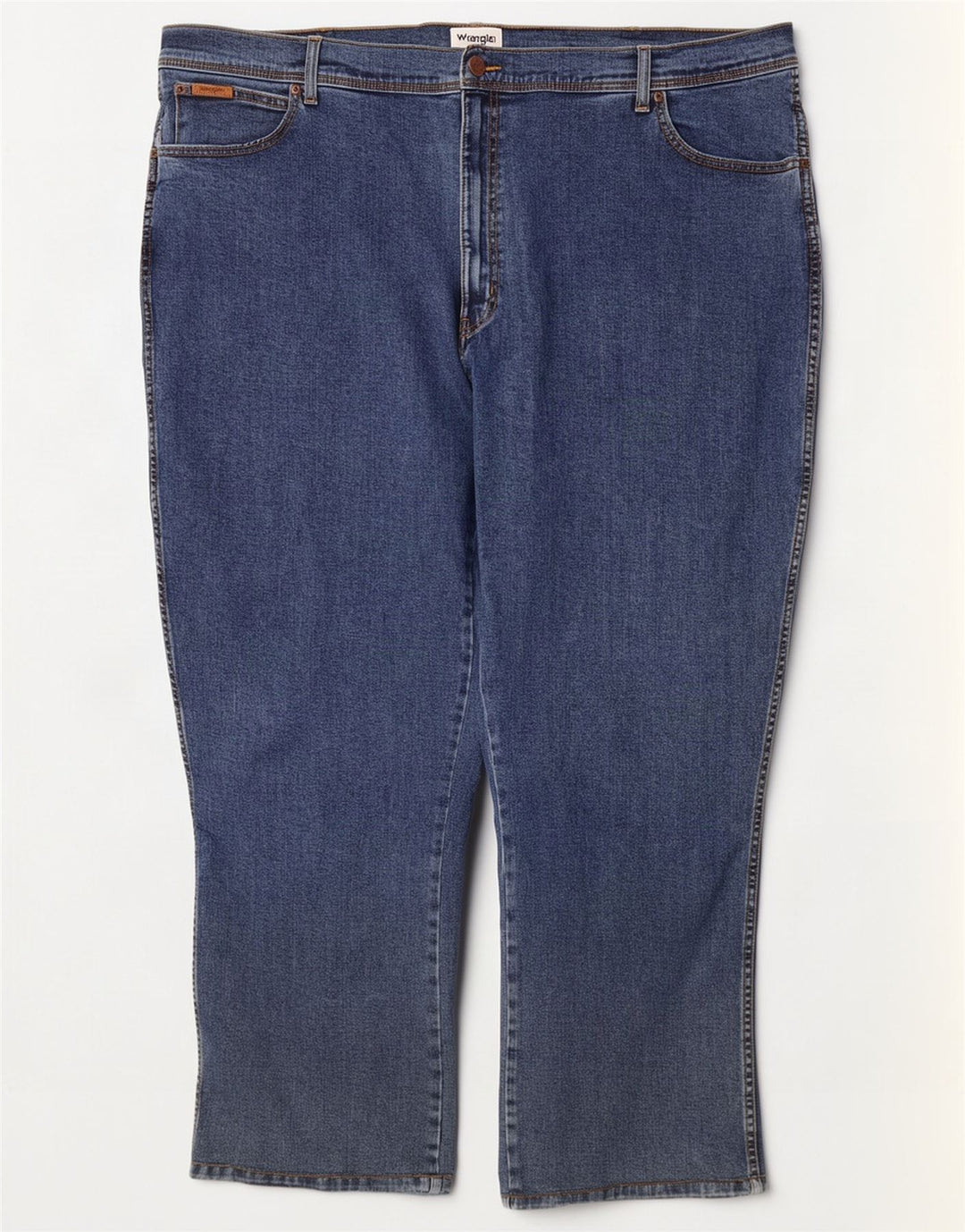 Wrangler Masculino Texas Straight Jeans W50 L32 Azul Algodão