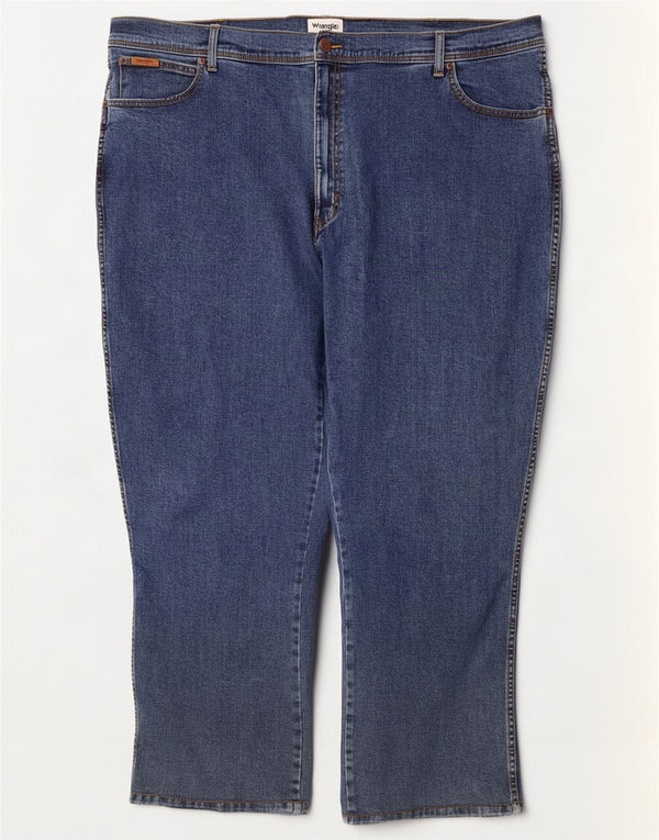 Wrangler Masculino Texas Straight Jeans W50 L32 Azul Algodão