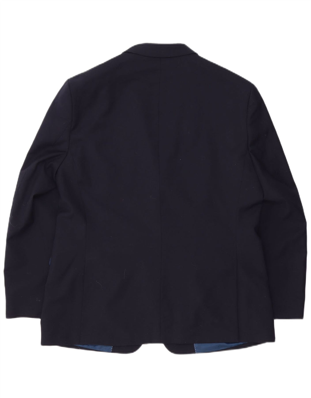 Jaqueta blazer masculina Tommy Hilfiger com 2 botões Reino Unido 44 2XL lã azul marinho
