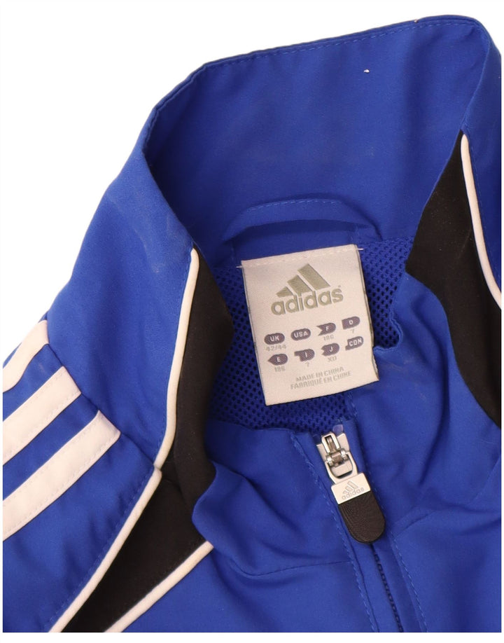 Adidas Mens Rain Jacket UK 42/44 Grande Azul Colorblock Poliéster