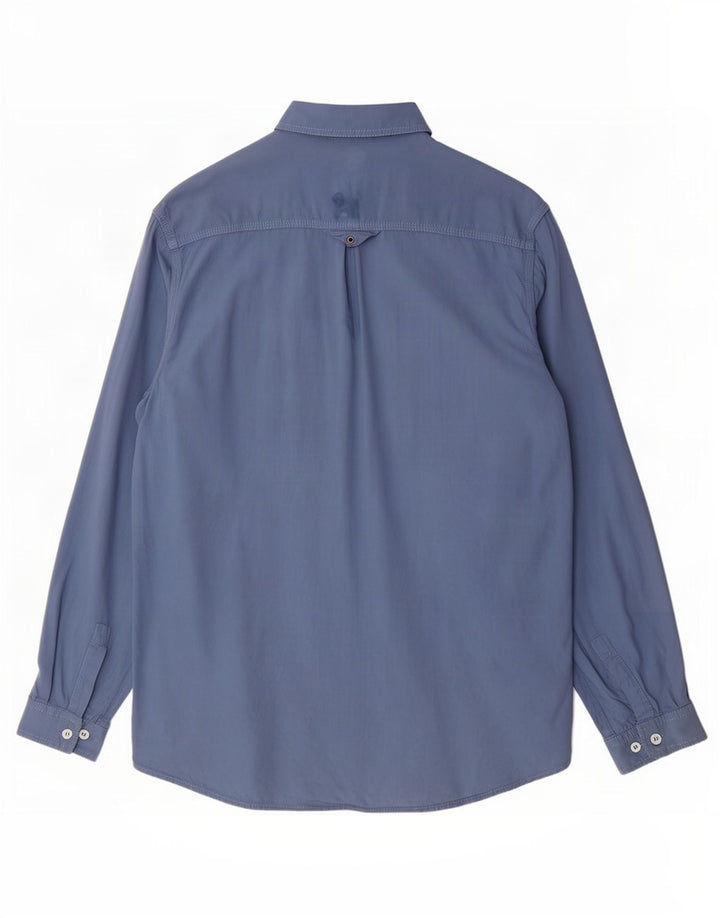 Camisa masculina POP 84 grande algodão azul marinho