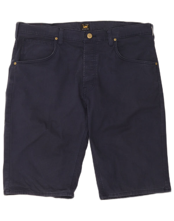 Shorts jeans masculino Lee W36 grande algodão azul marinho