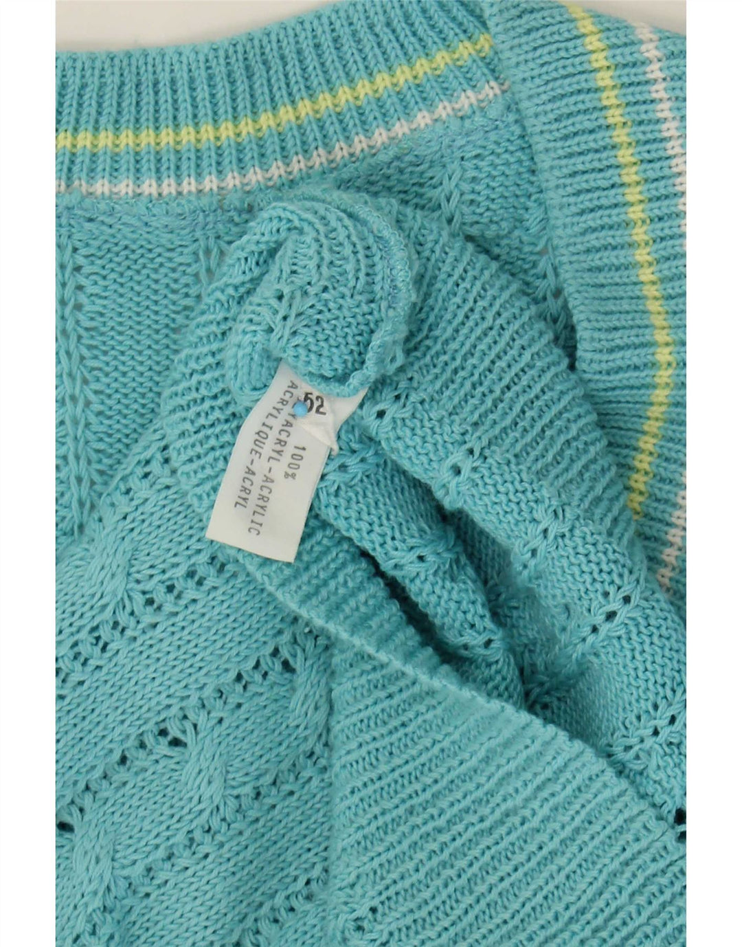 Regata masculina vintage IT 52 grande poliacrílico azul