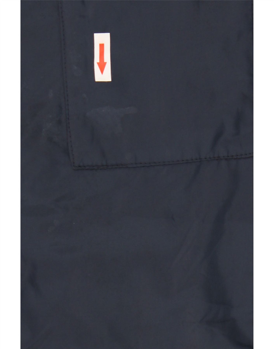 Jaqueta corta-vento masculina Zara UK 42 XL azul marinho poliéster
