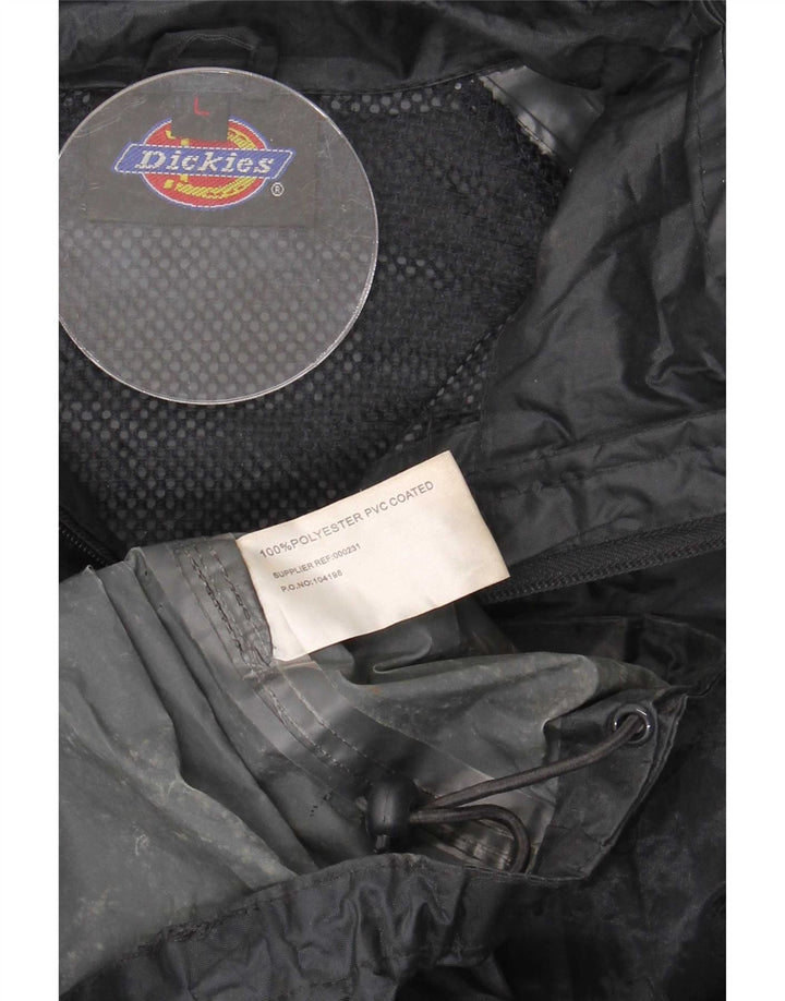 Jaqueta de chuva masculina Dickies com capuz Reino Unido 40 grande poliéster azul marinho
