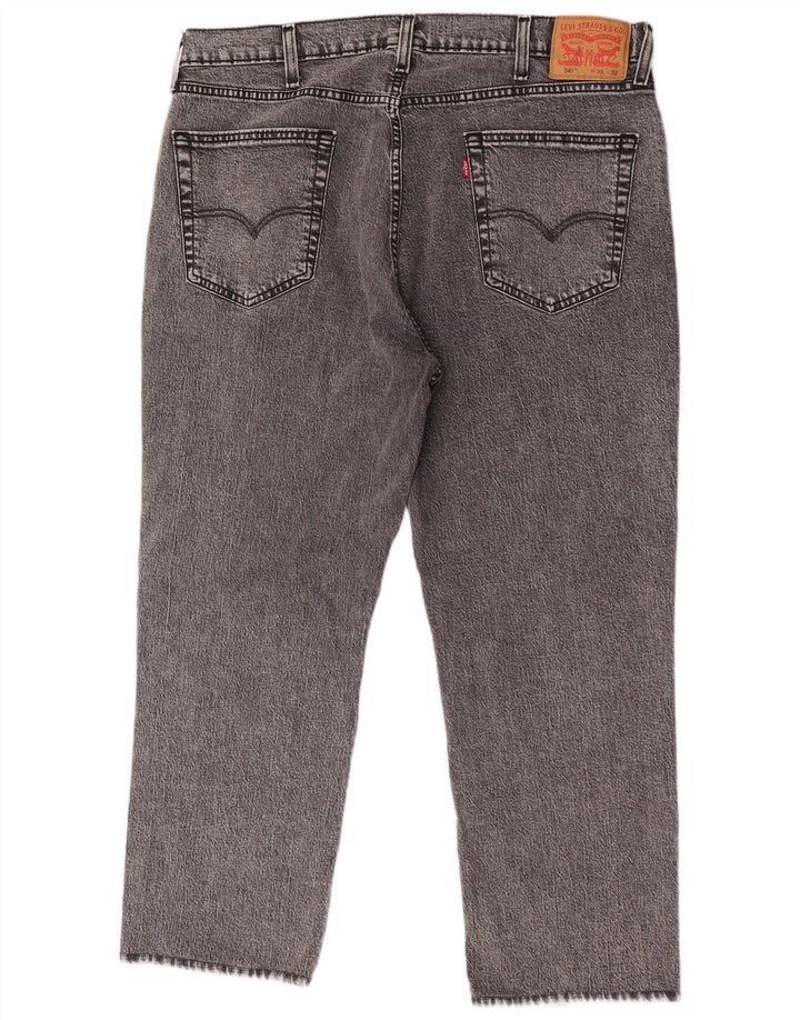 Calça jeans masculina Levi's 541 Tapered W38 L27 cinza algodão