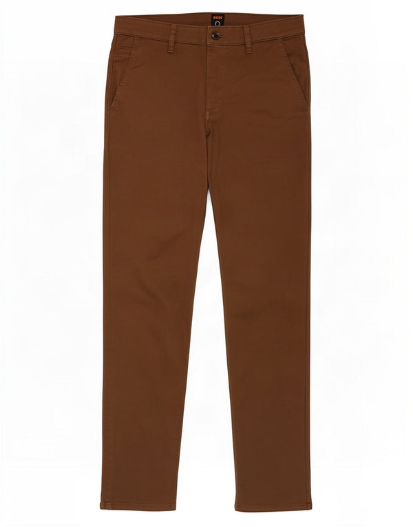 Calça Chino Slim Masculina Hugo Boss W32 L34 Algodão Marrom