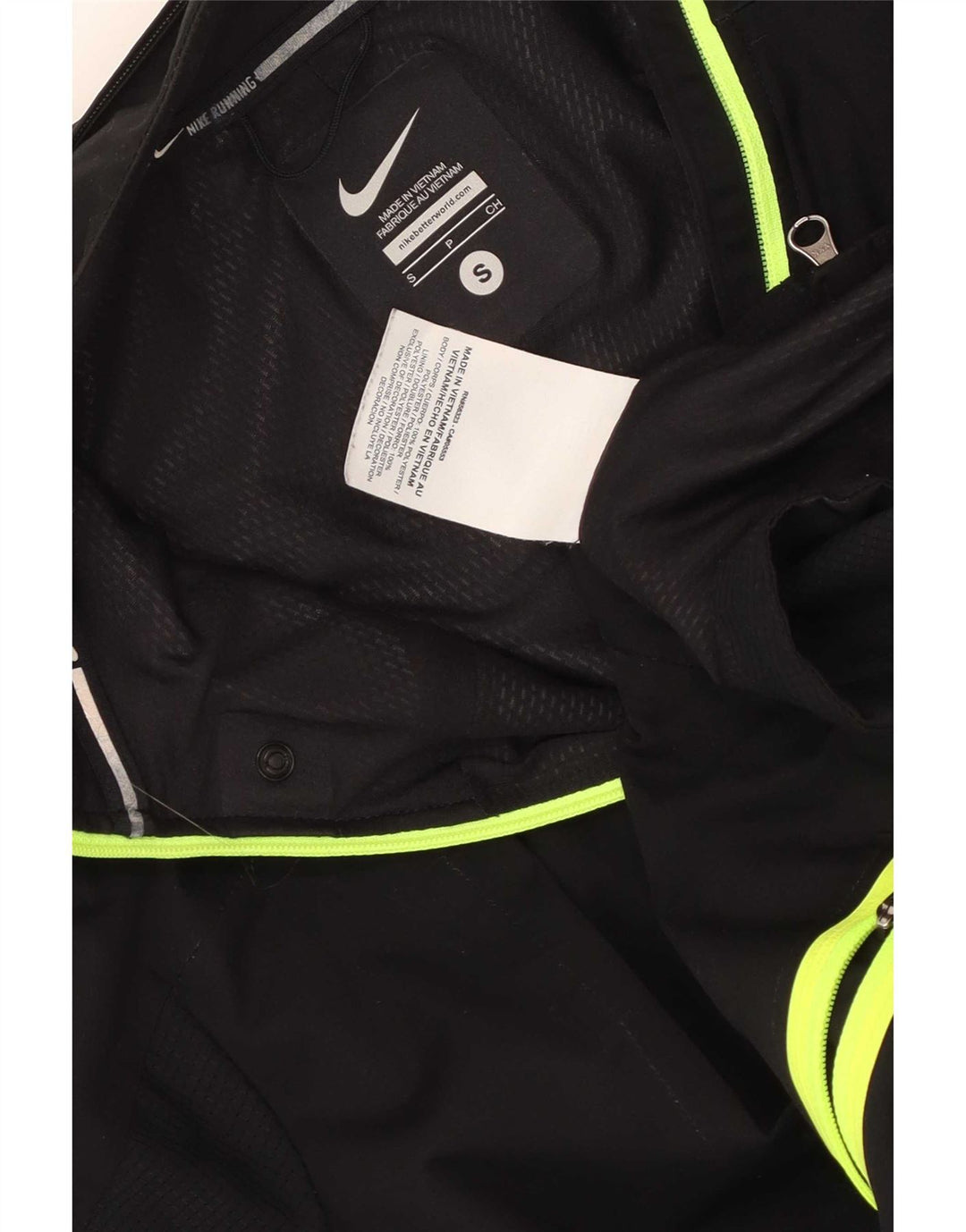 Nike Mens Treino Top Jacket Pequeno Poliéster Preto