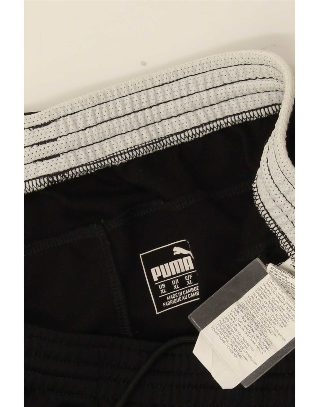 Calça de treino masculina Puma XL preto poliéster