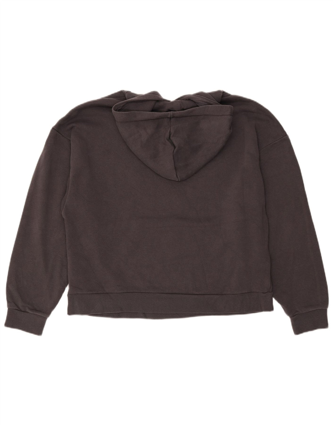 PUMA feminino oversized moletom com capuz UK 16 grande algodão cinza