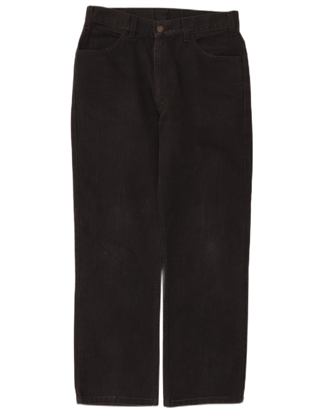 Jeans retos femininos Levi's W32 L28 algodão preto
