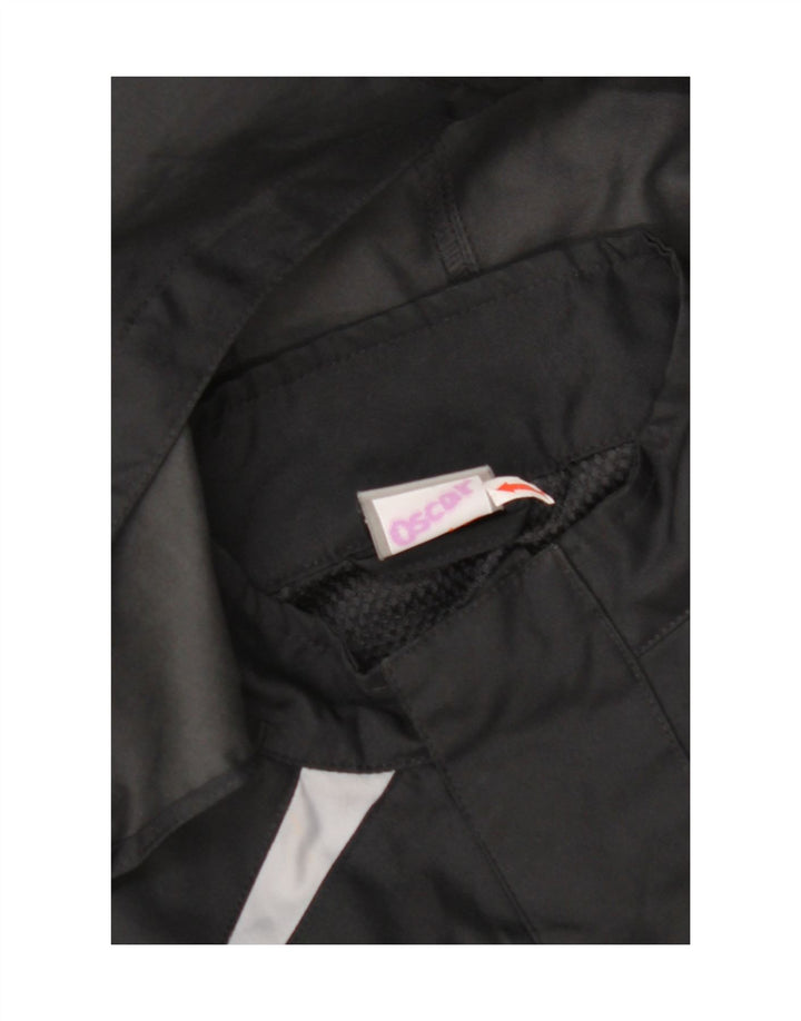 Jaqueta de chuva com capuz para meninos NIKE 12-13 anos grande preto colorblock poliéster