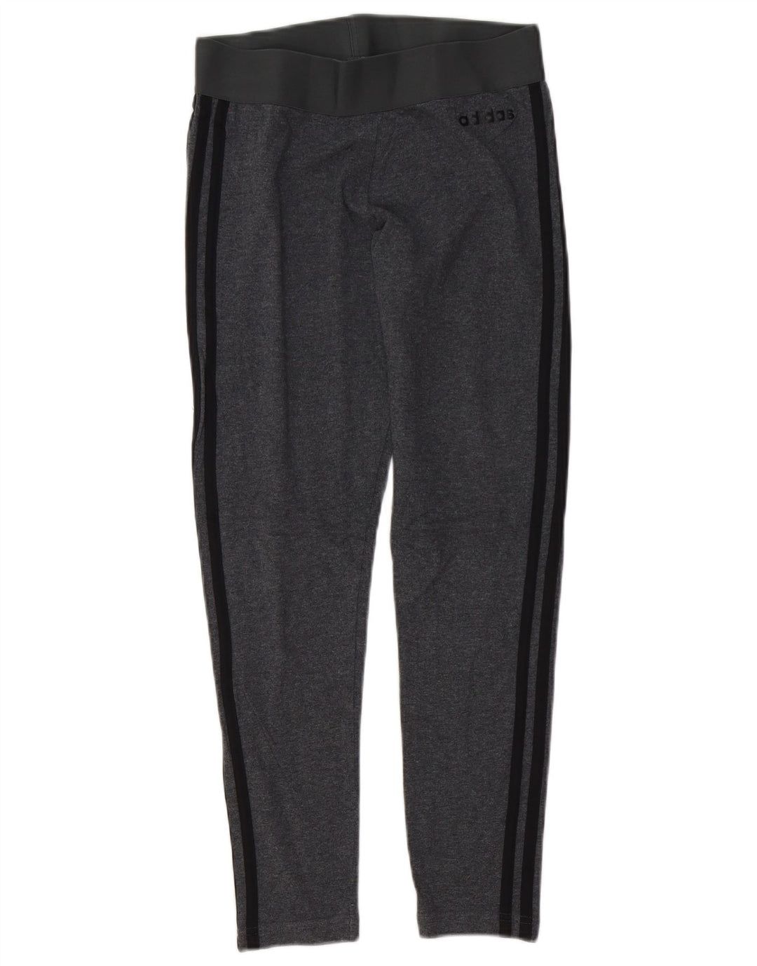 ADIDAS Womens Leggings UK 8/10 Pequeno Algodão Cinza