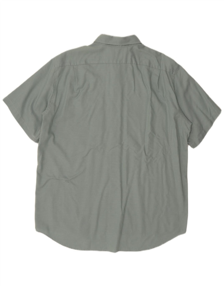Lacoste camisa masculina de manga curta tamanho 45 XL verde
