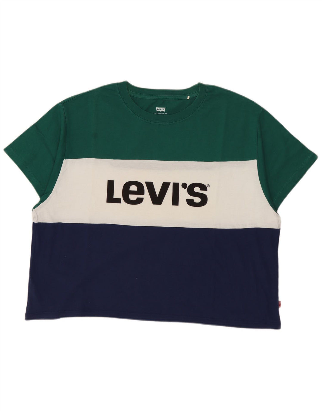 Camiseta feminina estampada LEVI'S Crop UK 10 pequena multicolorida