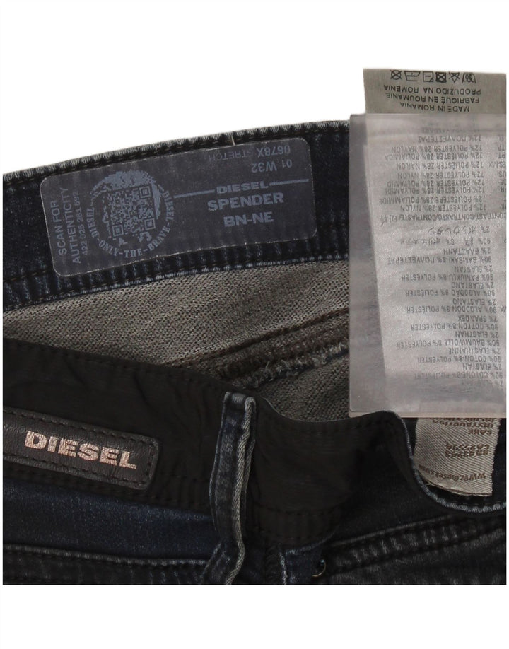 DIESEL Masculino Spender Skinny Jeans W32 L30 Azul Algodão