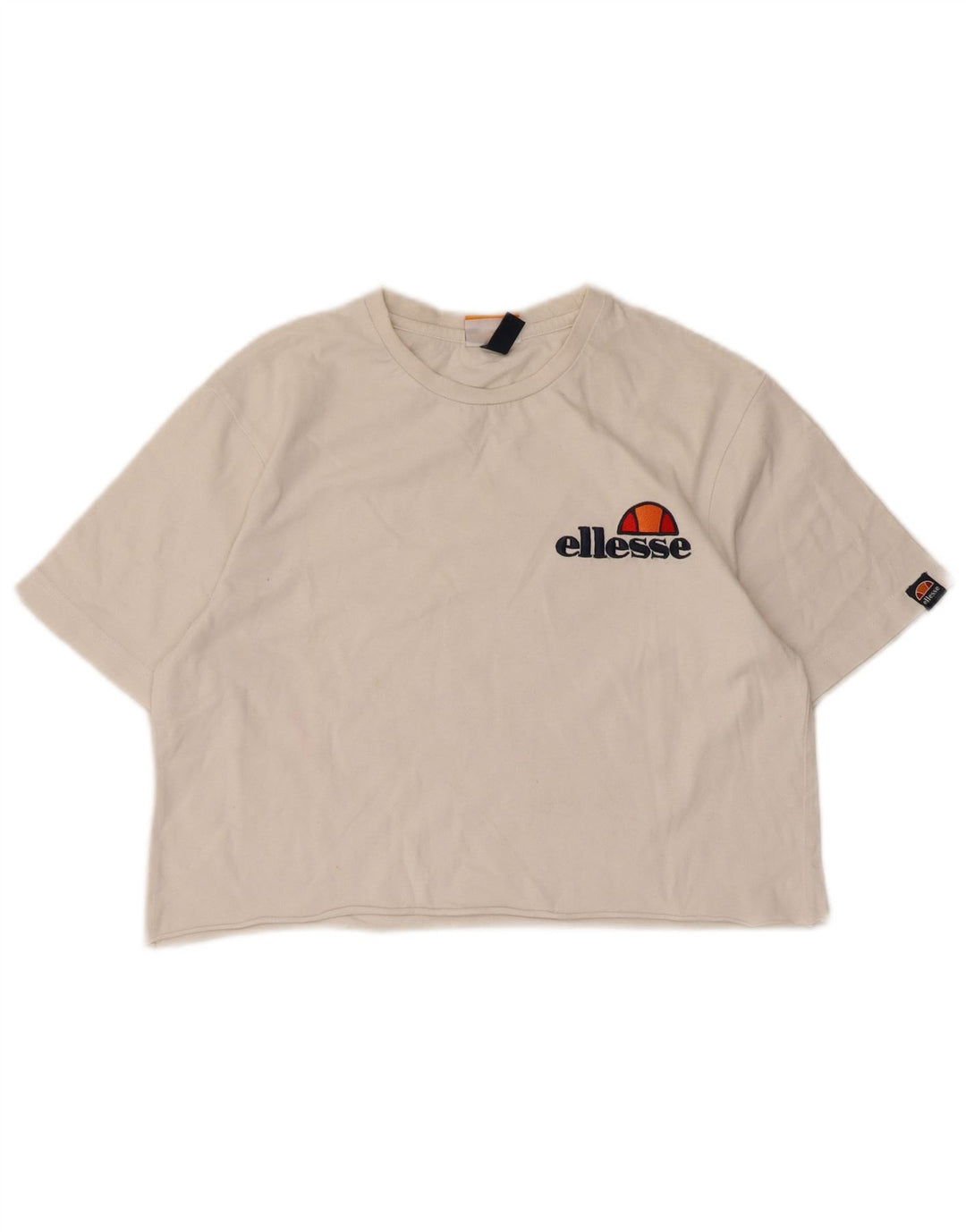 Camiseta feminina Ellesse Crop Graphic UK 10 pequena branca