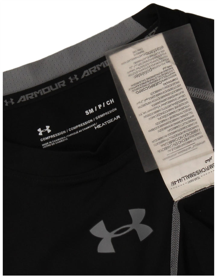 Camiseta gráfica feminina Under Armour UK 8 pequena poliéster preta