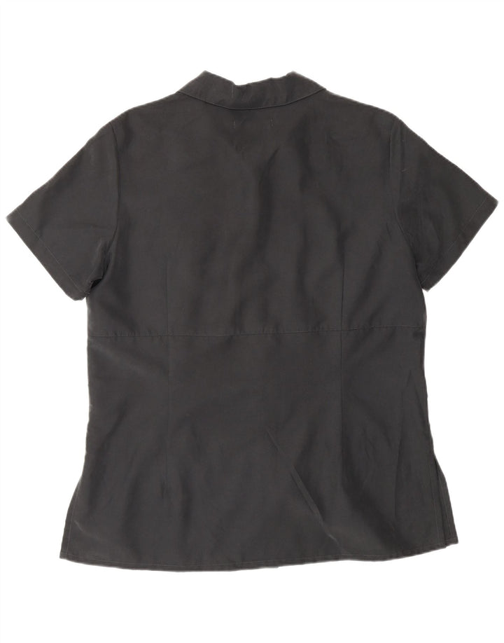 Camisa feminina S.Oliver manga curta IT 40 pequena cinza poliamida