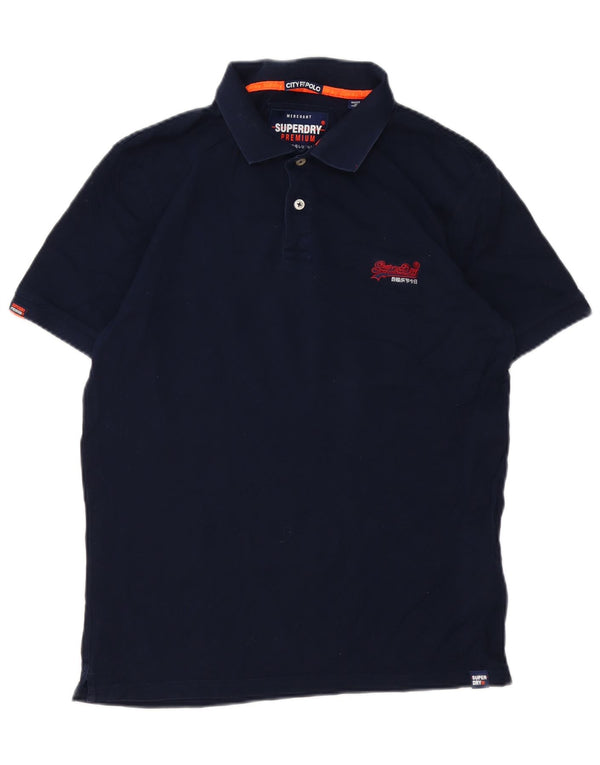 Camisa polo masculina Superdry XL azul marinho algodão