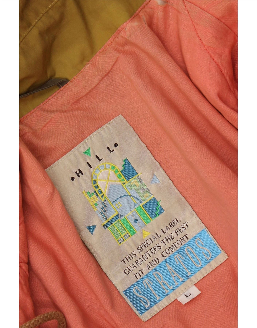 Jaqueta bomber masculina Stratos UK 40 grande poliéster cáqui