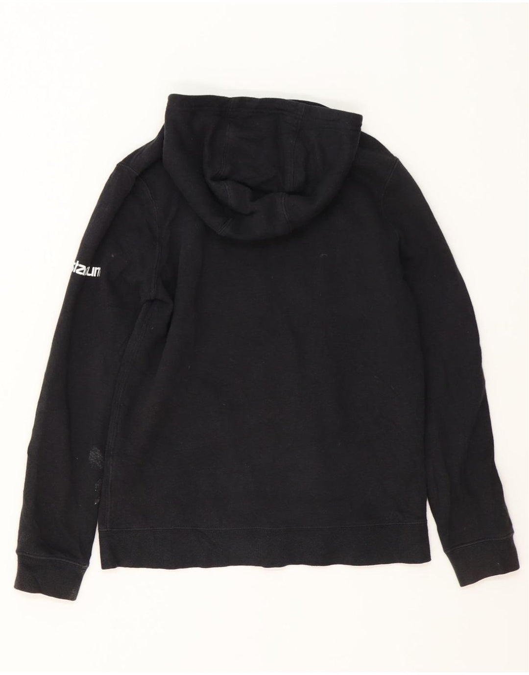 NIKE Boys Graphic Zip Hoodie Sweater 13-14 Years XL Black Cotton Vintage Nike and Second-Hand Nike from Messina Hembry 