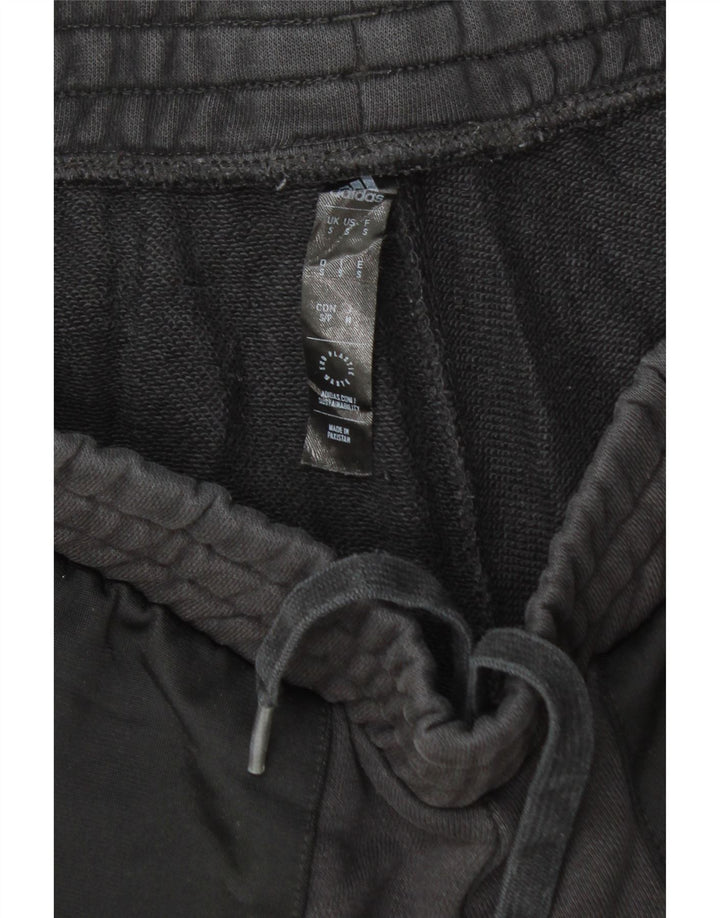 ADIDAS Mens Treino Calças Joggers Pequeno Algodão Preto