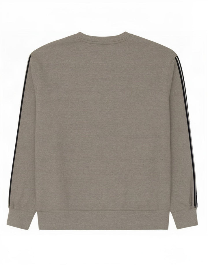 Jack Wills moletom gráfico masculino jumper grande cinza colorblock algodão