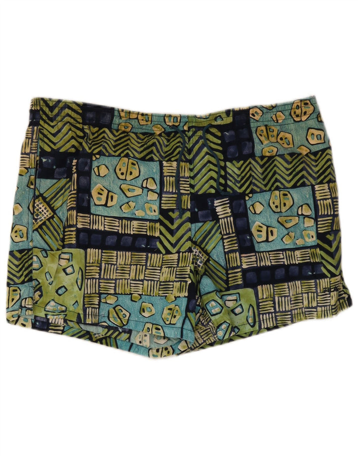 Shorts de natação masculino Fila grande algodão geométrico multicolorido