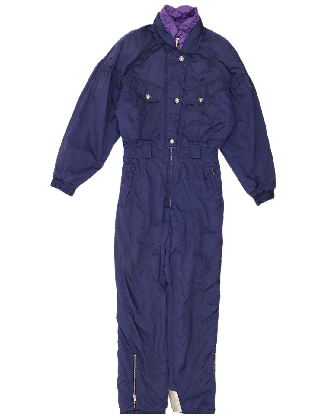 Macacão de esqui feminino ASICS UK 16 grande azul marinho