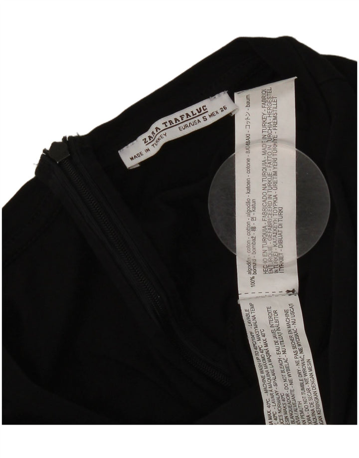 Macacão feminino Zara UK 10 pequeno algodão preto