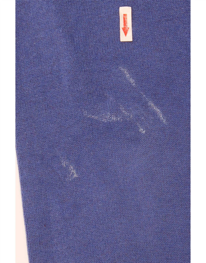 Suéter masculino Gant com gola redonda e algodão azul médio
