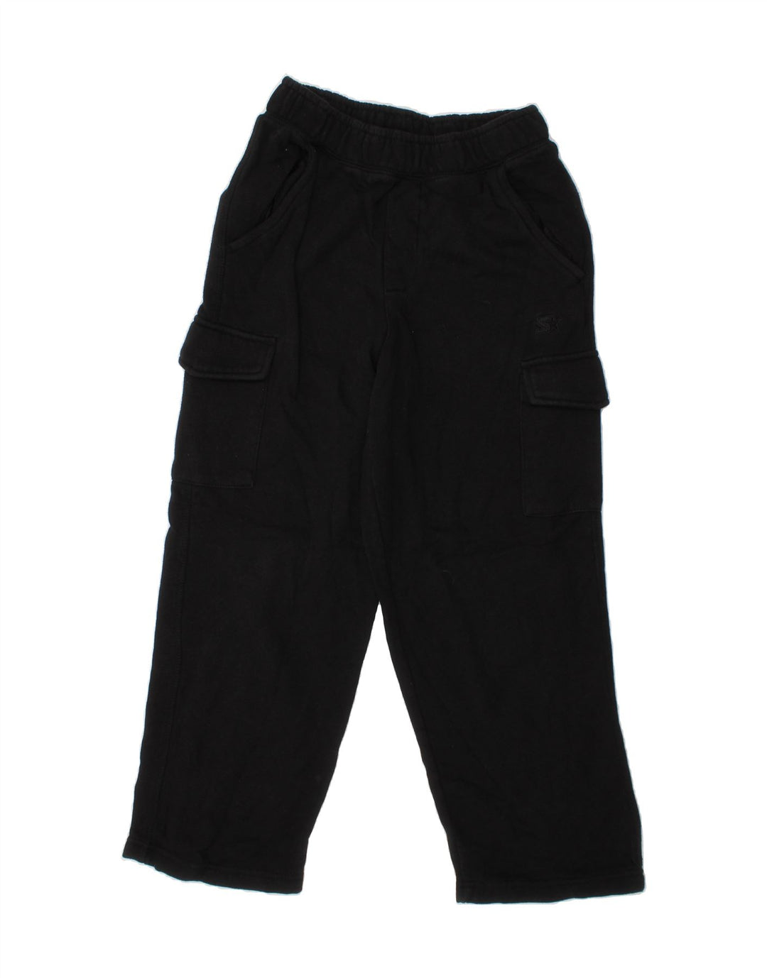 STARTER Boys Cargo Tracksuit Trousers 7-8 Years Medium Black Cotton Vintage Starter and Second-Hand Starter from Messina Hembry 