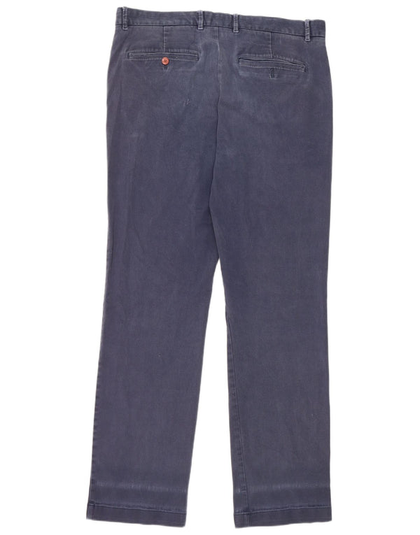 Tommy Hilfiger Calça Chino Masculina Reta W36 L32 Algodão Azul Marinho
