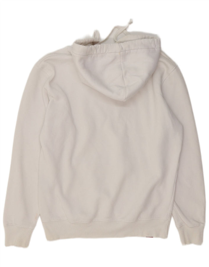 ALPHA INDUSTRIES Suéter com capuz gráfico masculino médio algodão branco