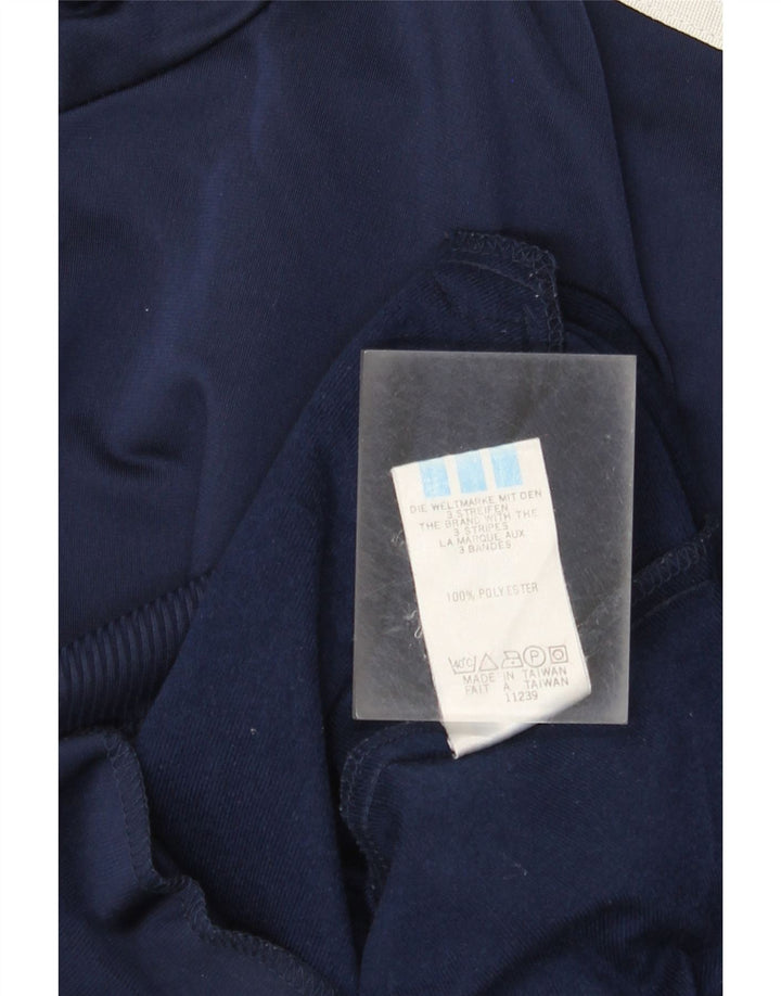 Adidas Mens Tracksuit Top Jacket UK 44/46 Grande Azul Marinho Poliéster
