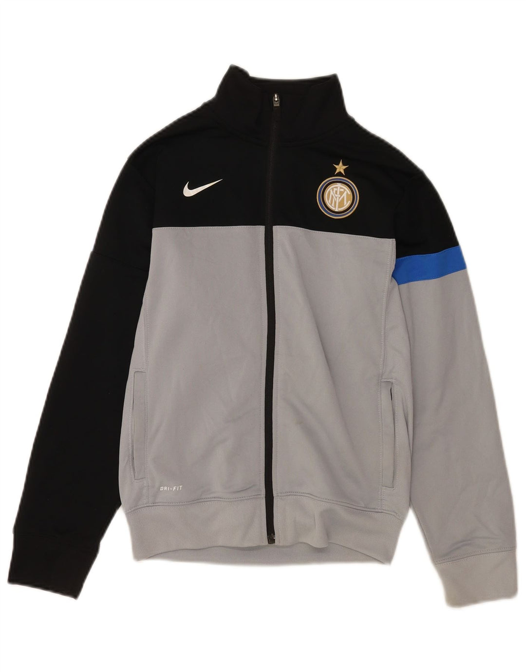 Jaqueta Nike Boys Inter Milan Tracksuit Top 10-11 Anos Cinza Médio