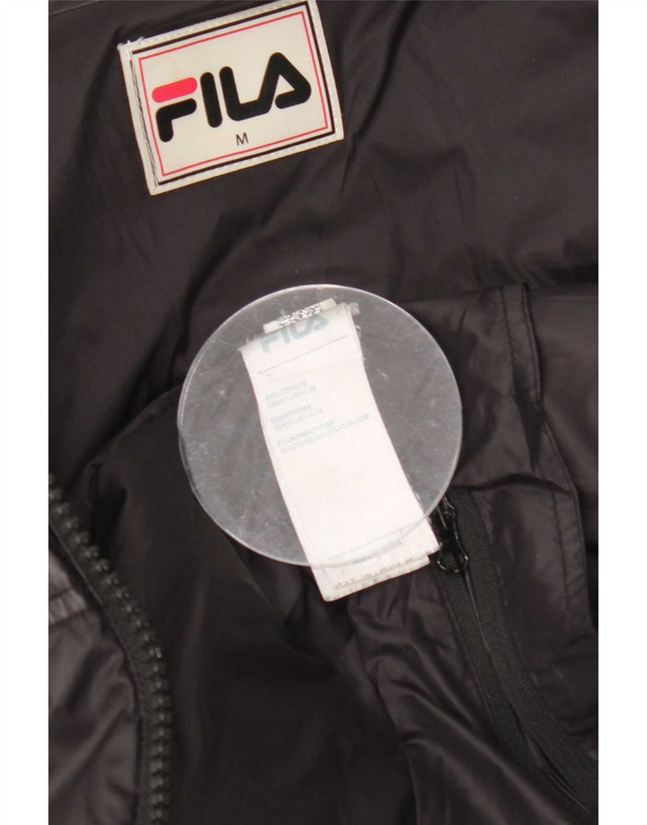 Jaqueta acolchoada masculina Fila UK 38 médio preto nylon