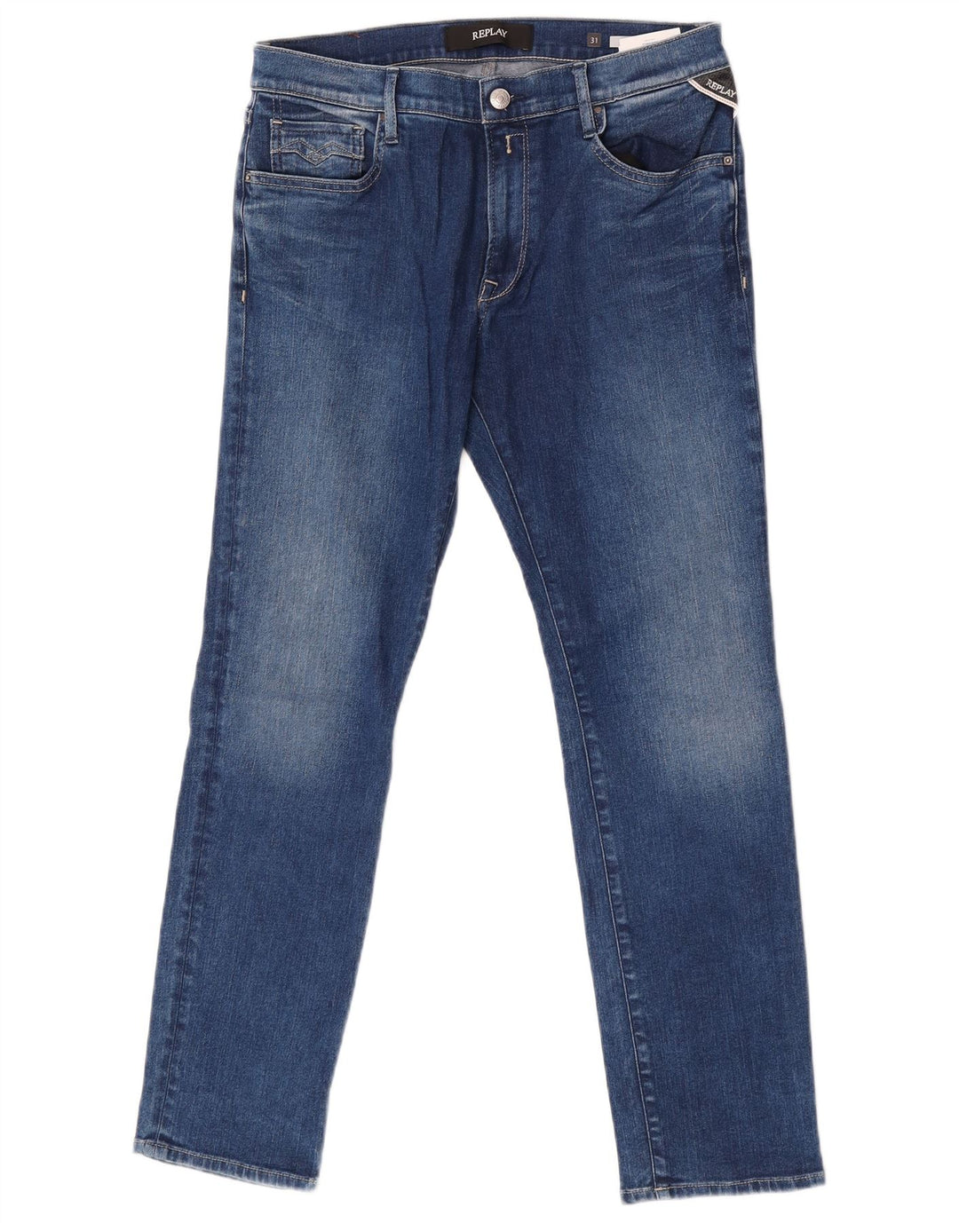 Replay Jeans feminino Vivy Slim W31 L28 azul algodão