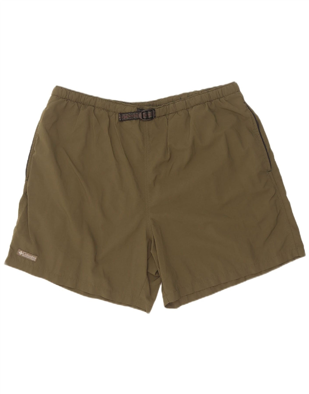 Shorts de natação masculino Columbia XL cáqui nylon