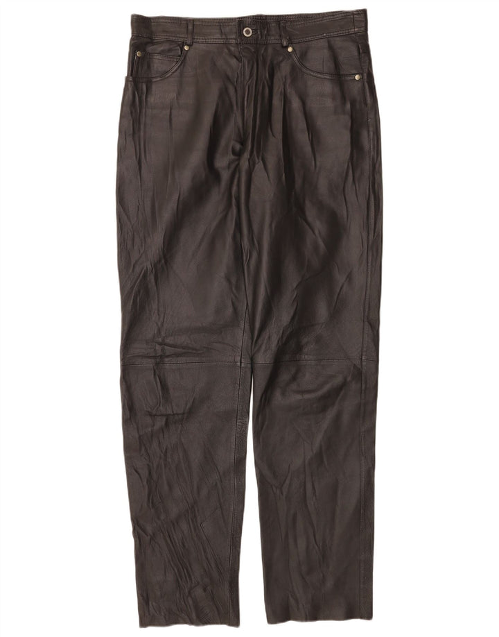 Calça casual reta masculina JCC IT 48 médio W32 L32 preta
