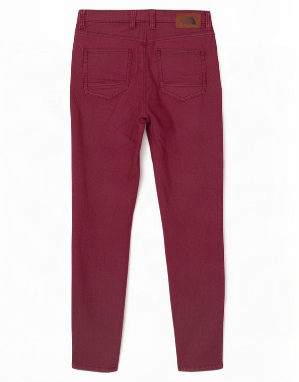 Jeans skinny feminino The North Face US 4 pequeno W27 L27 algodão borgonha