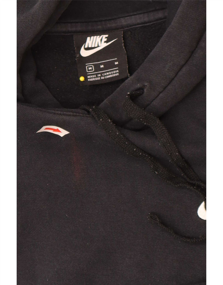 Nike Mens Hoodie Jumper Médio Algodão Preto