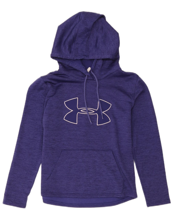 Under Armour feminino gráfico moletom com capuz Reino Unido 10 pequeno roxo poliéster