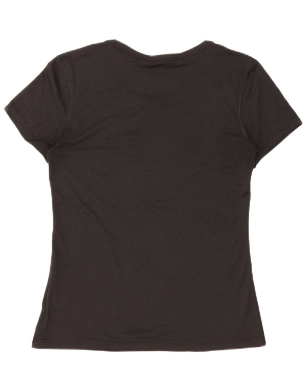 Camiseta feminina NIKE Dri Fit UK 10 pequena preta poliéster