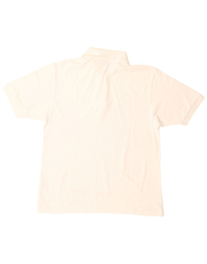Camisa polo masculina Diadora grande algodão branco